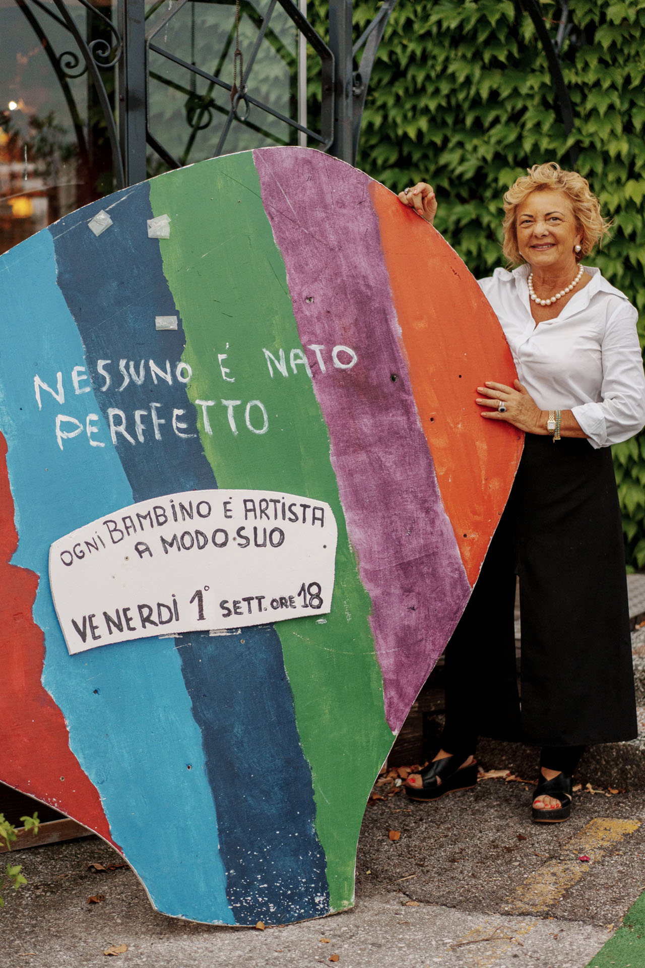 Mariella presenta “Ogni bambino è artista a modo suo”, evento dedicato alla creatività dei bambini che si tiene ogni fine agosto Alla Fossetta.
