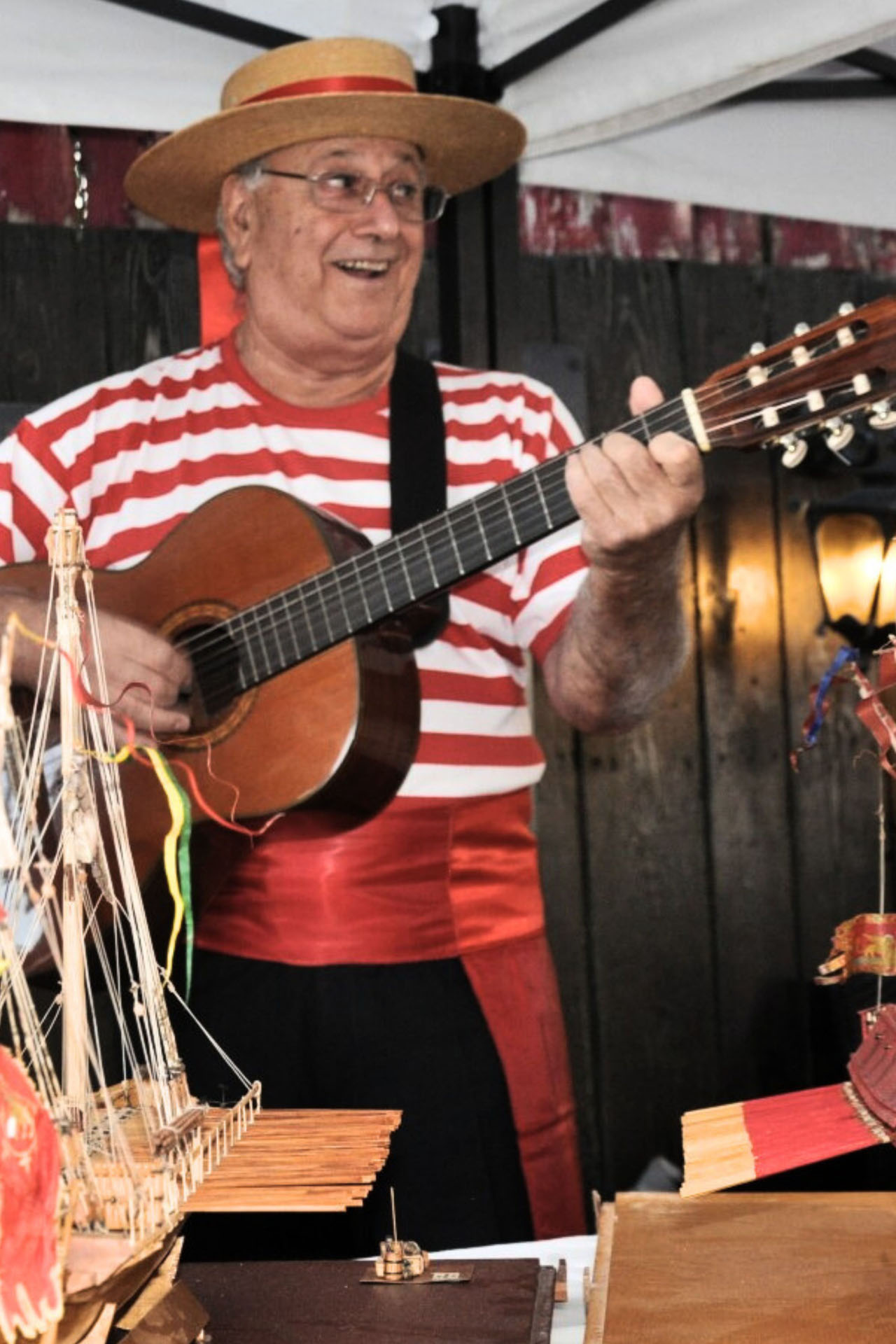 Momento di intrattenimento musicale in occasione di uno degli eventi Alla Fossetta.